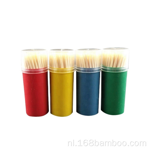 Bamboo -tandenstokers ronde tandkeuzes voor tandenreiniging